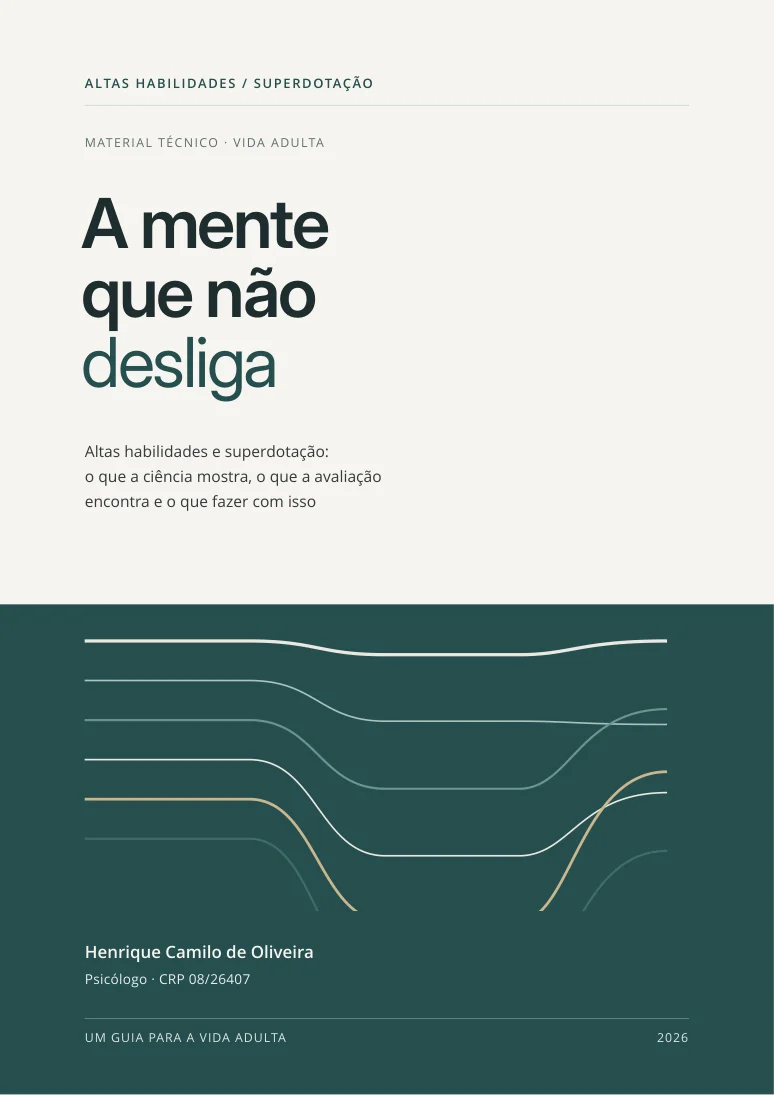 Capa de A mente que não desliga