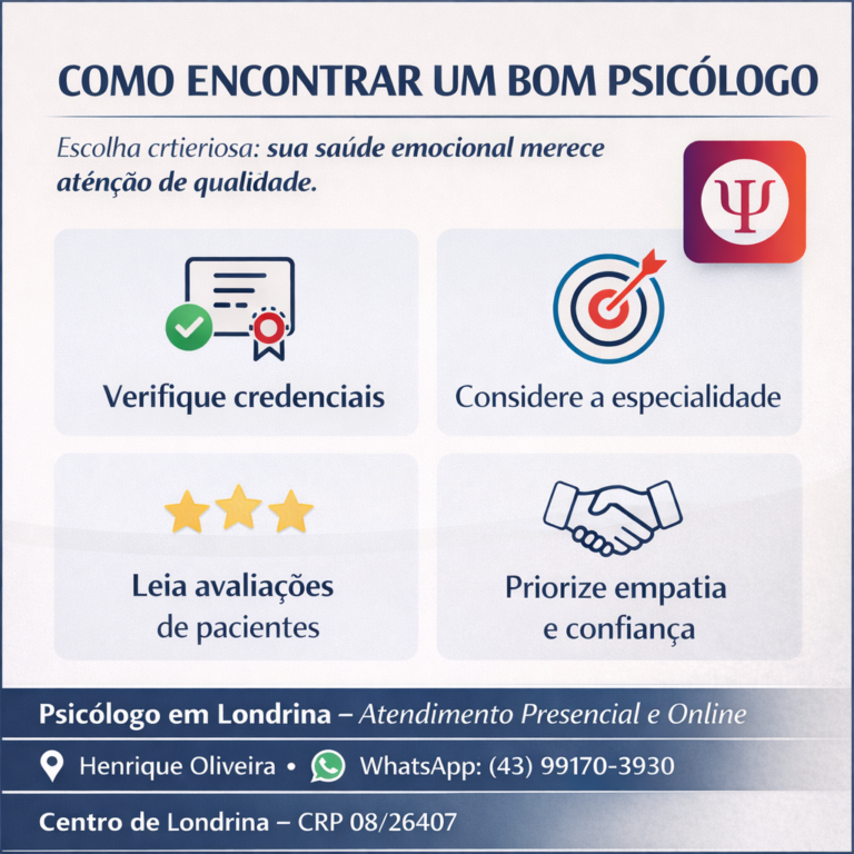 Como encontrar um Psicólogo em Londrina